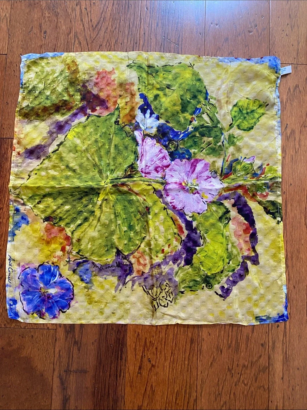 April Cornell 100% silk scarf